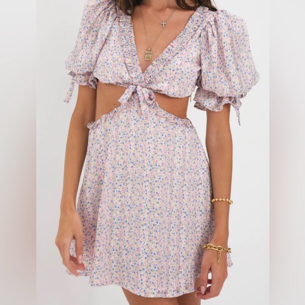 For Love & Lemons Phoebe Mini Dress
floral Mini Dress For Love & Lemons Dress